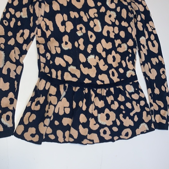 Anthropologie Moth Leopard Print Peplum Sweater - Women’s Size XS - Picture 7 of 11
